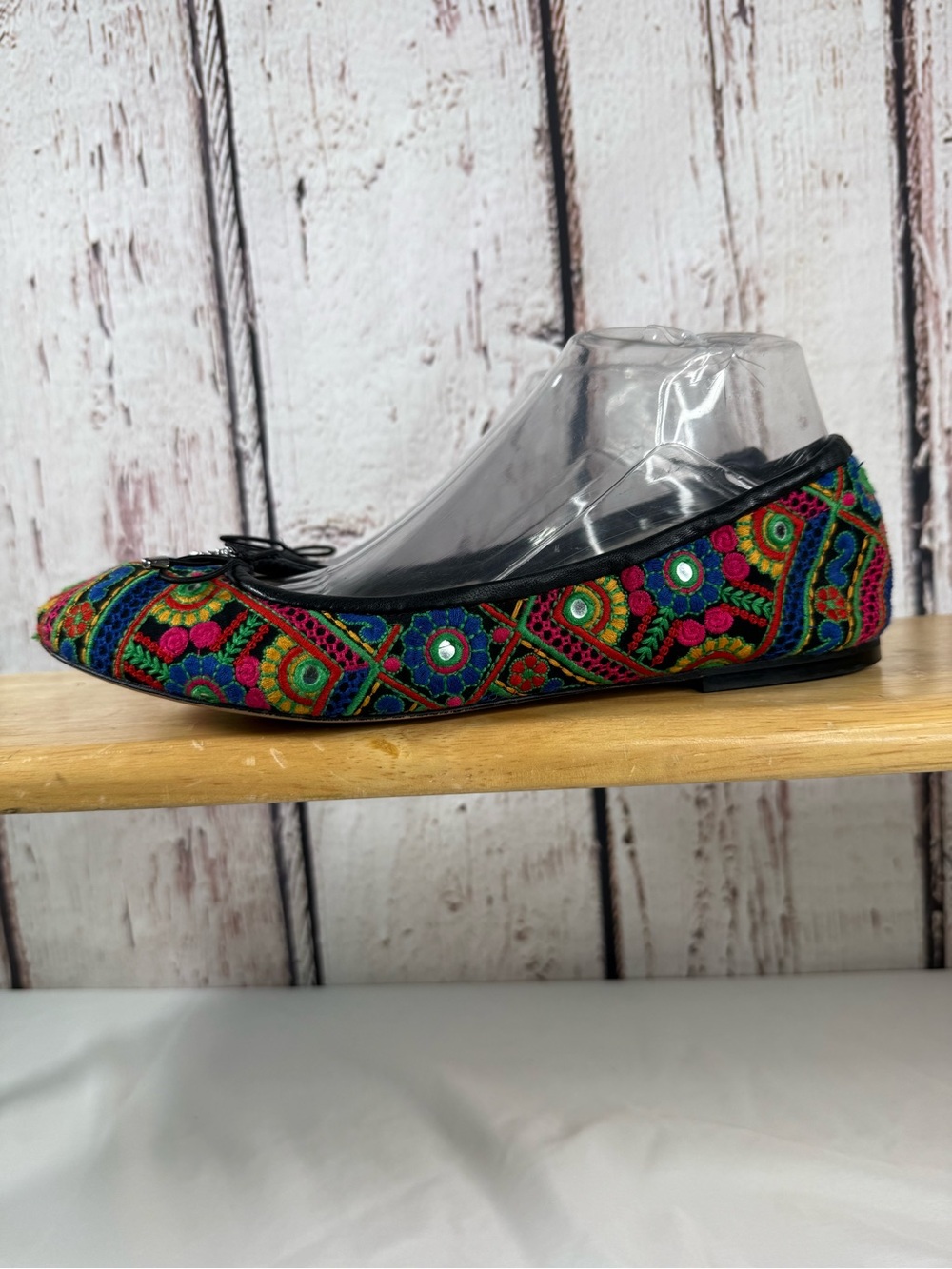 Sam Edelman Felicia Bazaar Floral Embroidered Majori Shisha Ballet Flats SZ 9.5 - Picture 8 of 15